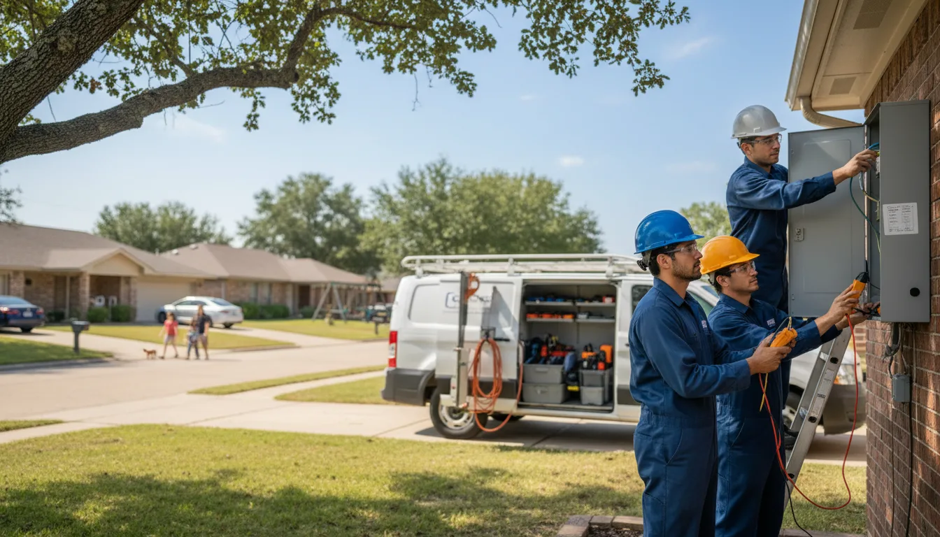Certified electrician providing emergency electrical services in Creston, IA